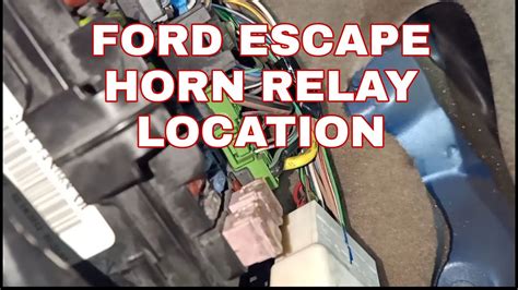 Under the Hood <b>Fuse</b> Box <b>Location</b>. . 2014 ford escape horn fuse location
